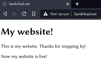 website without https/ssl